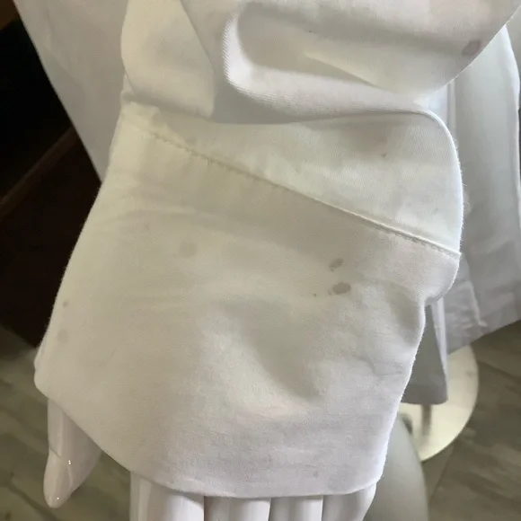 Zara White Cotton Layered Mini Shirt Dress - Picture 11 of 11